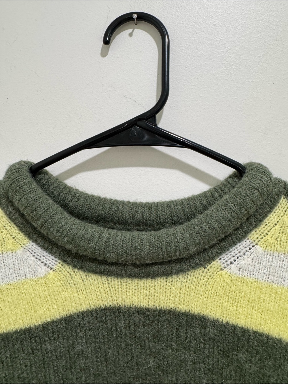 Madewell Evercrest Coziest Yarn Striped Roll Neck Sweater Wool Alpaca Size M - Picture 4 of 7